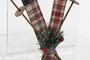 DKD Home Decor Decoracion Navidad Alpina Rojo 20 x 4 x 40 cm (12 Unidades)