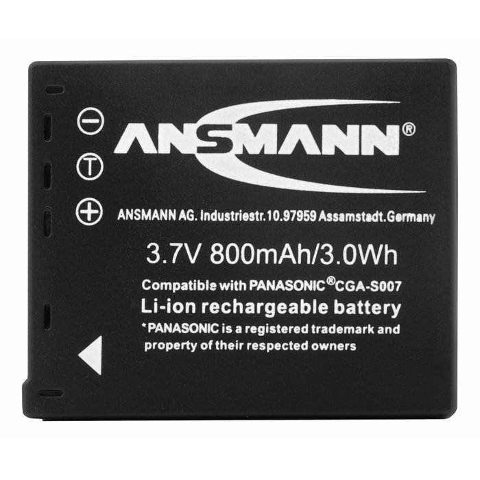 Ansmann A-Pan CGA-S007 Batería de iones de litio de 800 mAh