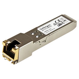 StarTech J8177C - Transceiver SFP Gigabit RJ45 1000Base-T Mini GBIC, Compatible con HP, Pack de 10 unidades