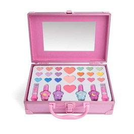 Martinelia Maletín Viaje Little Unicorn 85504 Aquarius Cosmetic con 18 Sombras, 4 Esmaltes Glitter, 3 Rubores y 2 Labiales