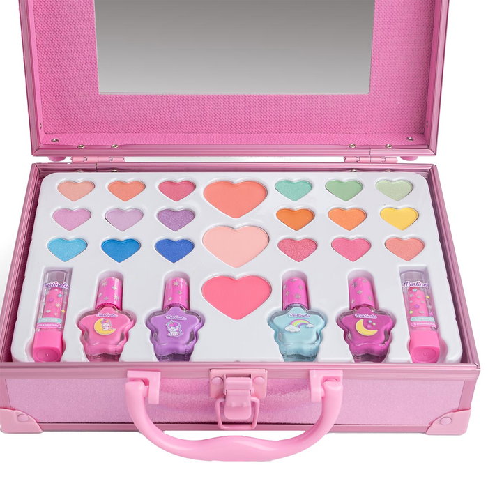 Martinelia Maletín Little Unicorn 85504 Aquarius Cosmético - 18 Sombras, 4 Esmaltes, 3 Rubores y 2 Labiales Martinelia Maletín Little Unicorn 85504 Aquarius Cosmético - 18 Sombras, 4 Esmaltes, 3 Rubores y 2 Labiales