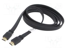 LANBERG Cable HDMI Plano de 3m, 4K, HDR