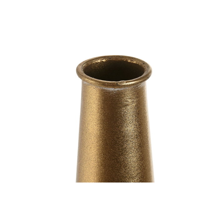 DKD Home Decor Jarrón de Metal Dorado 14,5x14,5x55,5 cm