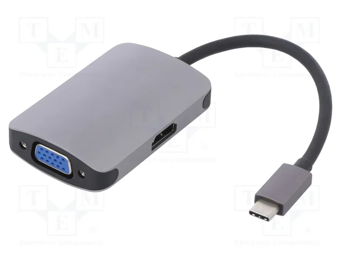 QOLTEC Adaptador USB 3.1 Negro