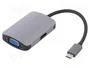 QOLTEC Adaptador USB 3.1 Negro