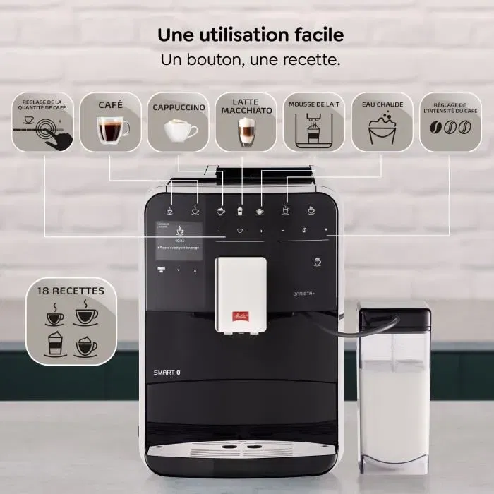 Melitta Cafetera Barista T Smart F830-102 Automática Negra