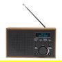 Denver DAB-46 Radio Internet y Digital con Sintonizador DAB+/FM, Alarma, Pantalla LCD, Color Gris Oscuro, Funciona con Baterías y Red Eléctrica