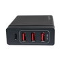 LogiLink Adaptador de mesa USB con 3x USB-A y 1x USB-C, 60W