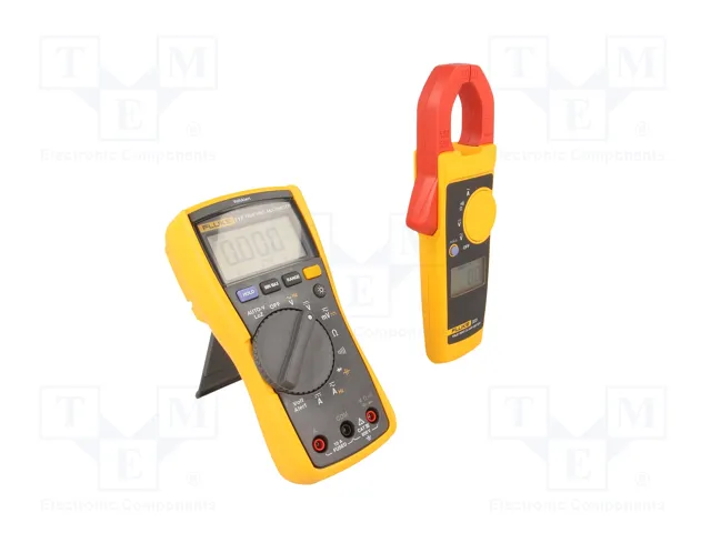 FLUKE Kit de Medición con Multímetro Digital FLK-117 y Pinzas FLK-323