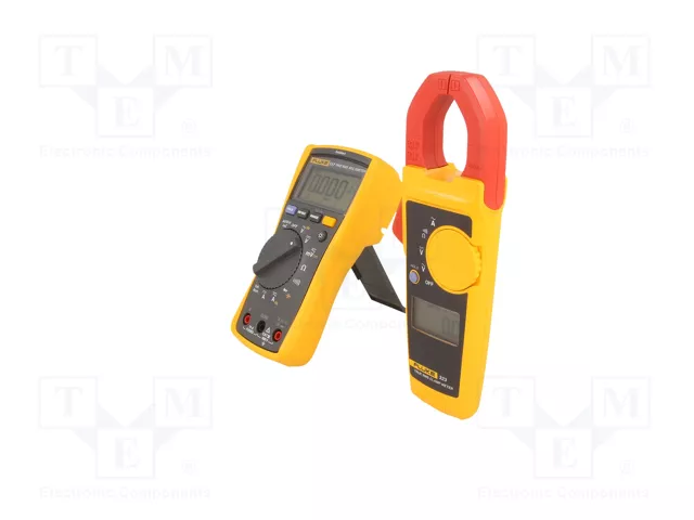 FLUKE Kit de Medición con Multímetro Digital FLK-117 y Pinzas FLK-323
