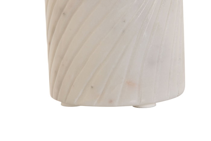 DKD Home Decor Portacepillos de Mármol Blanco Natural