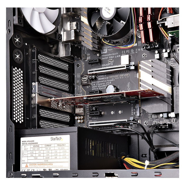 StarTech Tarjeta PCIe Adaptadora para 2 SSD M.2 NVMe o AHCI PCIe 4.0 StarTech Tarjeta PCIe Adaptadora para 2 SSD M.2 NVMe o AHCI PCIe 4.0
