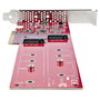StarTech Tarjeta PCIe Adaptadora para 2 SSD M.2 NVMe o AHCI PCIe 4.0