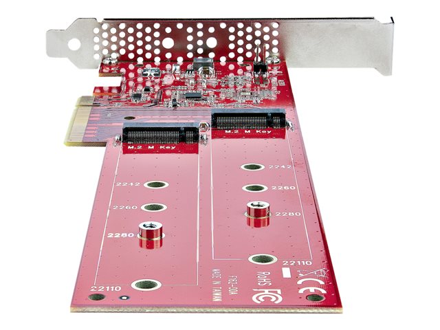 StarTech Tarjeta Adaptadora PCIe Dual M.2 NVMe AHCI a PCI Express 4.0 x8 x16 para SSDs M.2, 7.8Gbps por Unidad, 6493014h StarTech Tarjeta Adaptadora PCIe Dual M.2 NVMe AHCI a PCI Express 4.0 x8 x16 para SSDs M.2, 7.8Gbps por Unidad, 6493014h