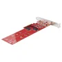 StarTech DUAL-M2-PCIE-CARD-B Adaptador PCIe para 2 SSD M.2 NVMe o AHCI - PCI Express 4.0 x8/x16 - Ranura Dual - Hasta 7.8 GBps - Incluye Soportes Ventilados