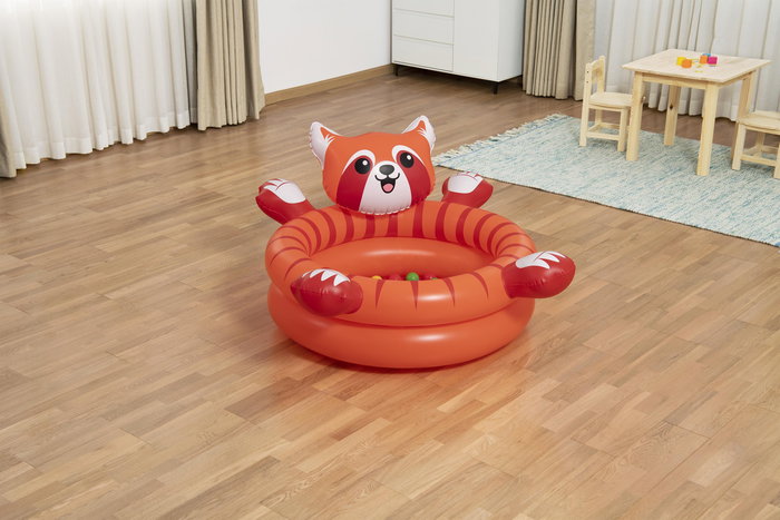 Bestway Piscina de Bolas Suelo Acolchado Hinchable Infantil Panda 107x94x58 cm +2 Años Interior y Jardin 52702