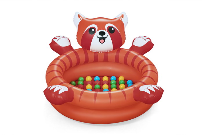 Bestway Piscina de Bolas Suelo Acolchado Hinchable Infantil Panda 107x94x58 cm +2 Años Interior y Jardin 52702