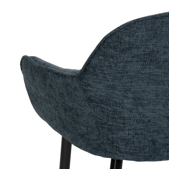 Silla Azul Tejido-Metal Contract 61 X 59,50 X 83 cm (Set de 2)