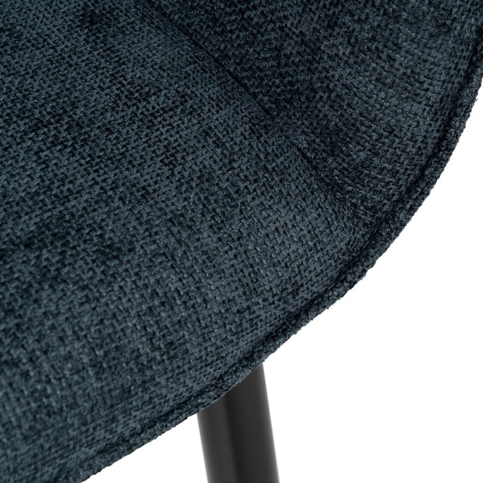 Silla Azul Tejido-Metal Contract 61 X 59,50 X 83 cm (Set de 2)