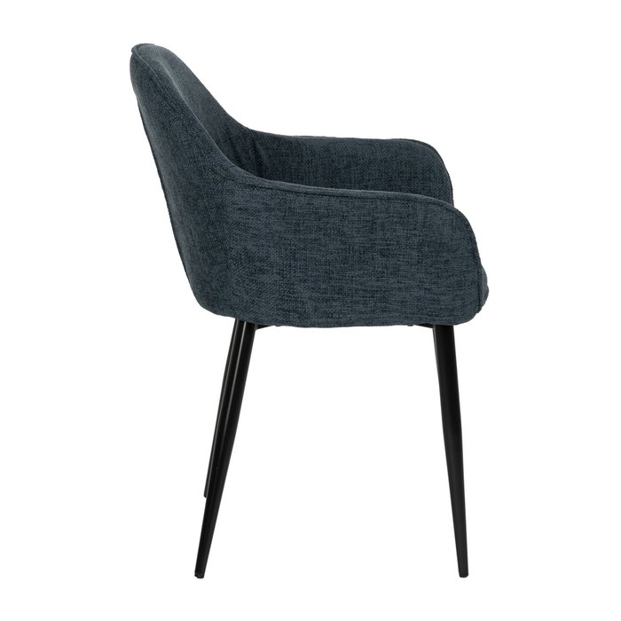 Silla Azul Tejido-Metal Contract 61 X 59,50 X 83 cm (Set de 2)