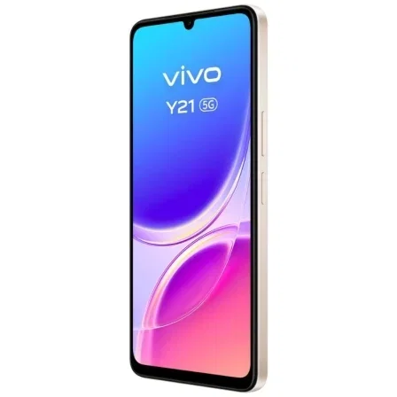 Vivo Y21 Smartphone 5G 4GB RAM 256GB 6.74 Pulgadas Batería 6500mAh Carga Rápida 44W Dual SIM Android 16 Color Oro