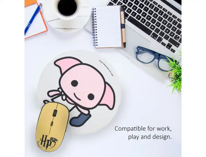 Wondee Alfombrilla Ratón Redonda Dobby Antideslizante Control Preciso 200 mm