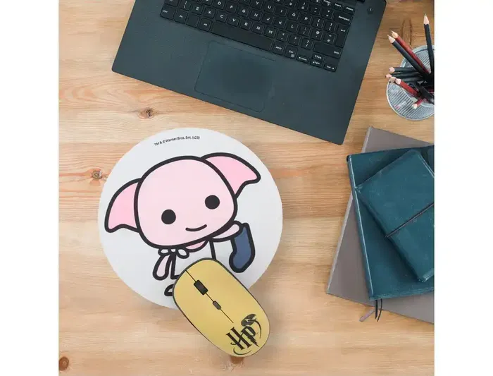 Wondee Alfombrilla Ratón Redonda Dobby Antideslizante Control Preciso 200 mm