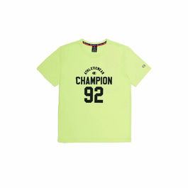 Camiseta de Manga Corta Hombre Champion Crewneck Amarillo