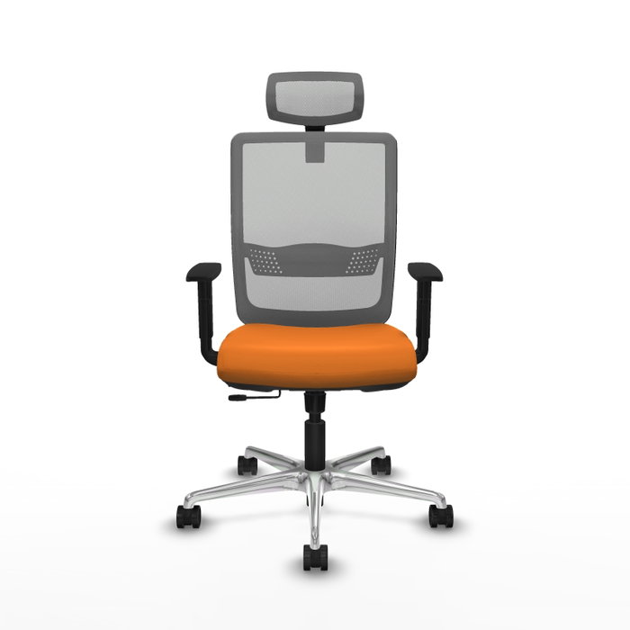 PIQUERAS Y CRESPO Silla de oficina Haches Naranja y Gris PIQUERAS Y CRESPO Silla de oficina Haches Naranja y Gris