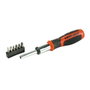 Black+Decker Juego de destornillador multipuntas con carraca + 6 puntas