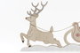DKD Home Decor Figura Navidad Tradicional Rojo y Dorado MDF 39 x 22.5 x 2.5 cm (6 Unidades)