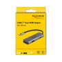 DeLOCK Adaptador USB Type-C a Dual HDMI 4K 60 Hz con puerto USB