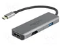 DeLOCK Adaptador USB Type-C a Dual HDMI 4K 60 Hz con puerto USB