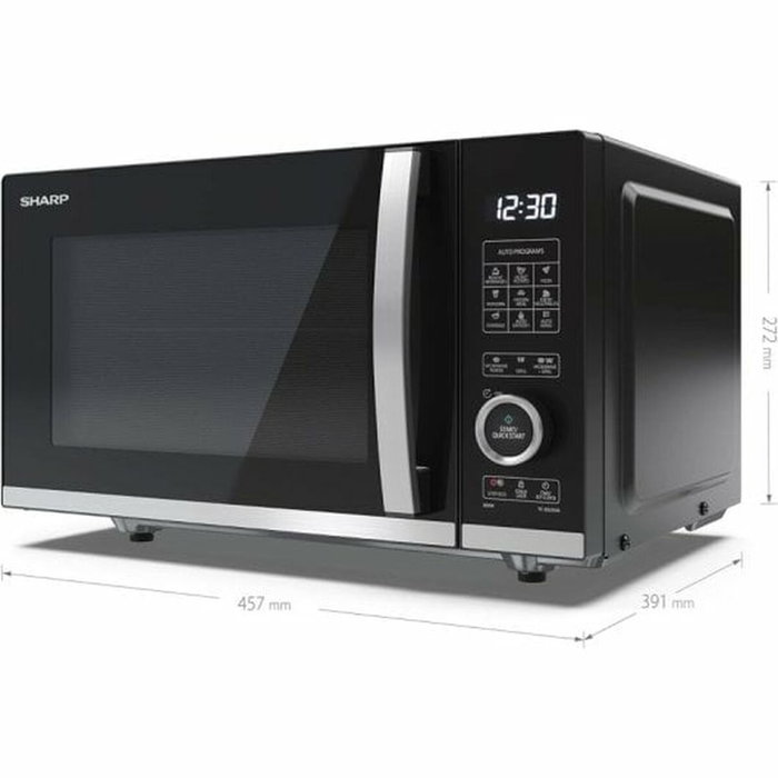 Sharp YC-QG204AE-B Microondas Digital con Grill de 800W y 20 Litros Sharp YC-QG204AE-B Microondas Digital con Grill de 800W y 20 Litros