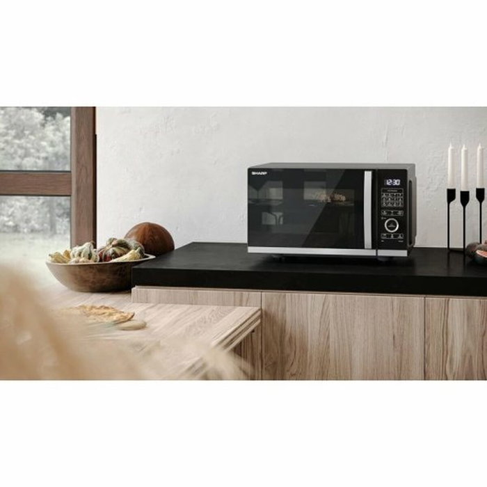 Sharp YC-QG204AE-B Microondas Digital con Grill de 800W y 20 Litros Sharp YC-QG204AE-B Microondas Digital con Grill de 800W y 20 Litros