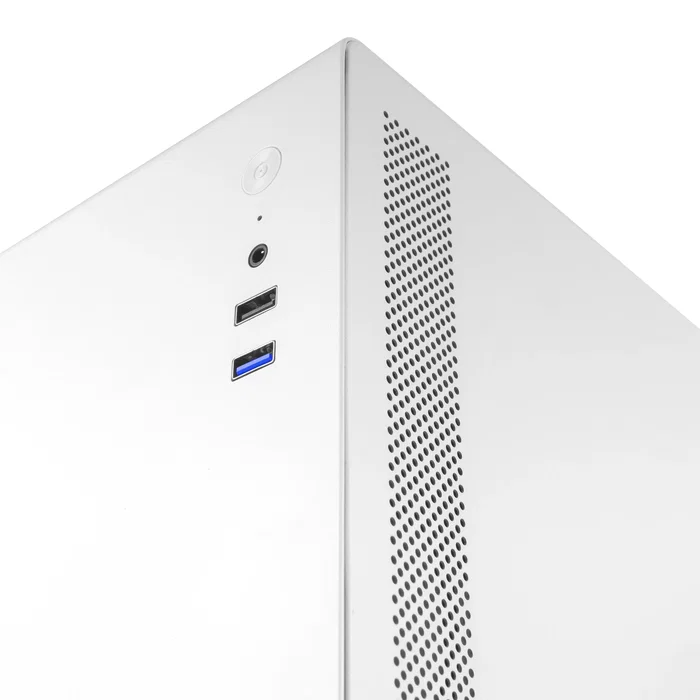Tacens NOVAX Caja Minitorre PC Blanco MicroATX/Mini-ITX con Estructura Metálica, Ventilador 80mm, USB 3.0, para HDD y SSD, Soportes de Gráfica hasta 250mm