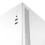 Tacens NOVAX Caja Minitorre PC Blanco MicroATX/Mini-ITX con Estructura Metálica, Ventilador 80mm, USB 3.0, para HDD y SSD, Soportes de Gráfica hasta 250mm