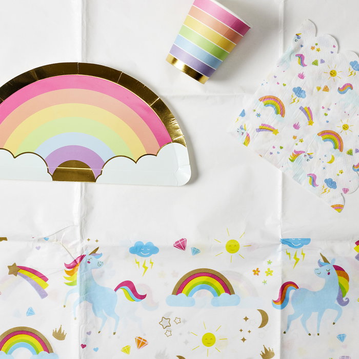 Party Time Mantel Unicornio Licorne 137x183 cm