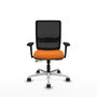 PIQUERAS Y CRESPO Silla de oficina Haches Naranja con Brazos 3D