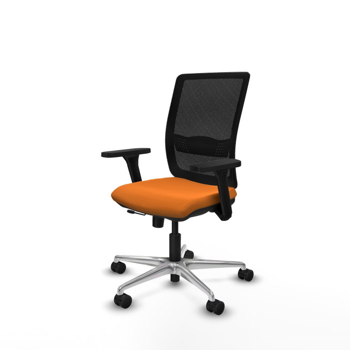 PIQUERAS Y CRESPO Silla de oficina Haches Naranja con Brazos 3D PIQUERAS Y CRESPO Silla de oficina Haches Naranja con Brazos 3D