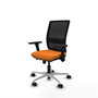 PIQUERAS Y CRESPO Silla de oficina Haches Naranja con Brazos 3D