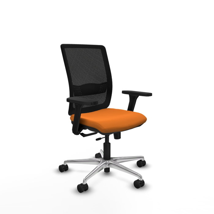 PIQUERAS Y CRESPO Silla de oficina Haches Naranja con Brazos 3D PIQUERAS Y CRESPO Silla de oficina Haches Naranja con Brazos 3D