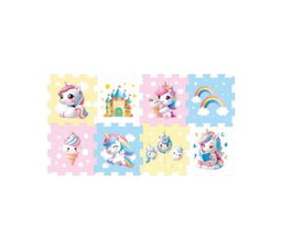 Color Baby Puzzle Eva Unicornios 8 piezas 120x60 cm Multicolor Bebé a partir de 10 meses
