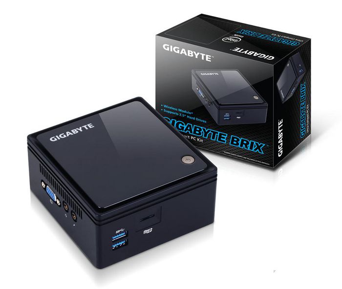 GIGABYTE GB-BACE-3160 Mini PC Barebone Intel Celeron J3160 8GB DDR3L Negro GIGABYTE GB-BACE-3160 Mini PC Barebone Intel Celeron J3160 8GB DDR3L Negro