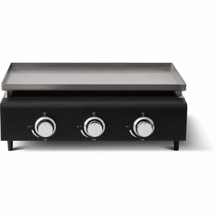 Cookingbox Plancha de Gas CUENCA 3 Quemadores con Tapa Negra
