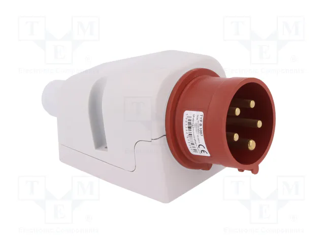 PAWBOL Conector de alimentación AC trifásico Macho 5 Pines 16A 400V