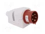 PAWBOL Conector de alimentación AC trifásico Macho 5 Pines 16A 400V
