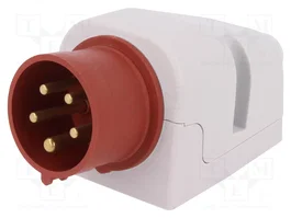 PAWBOL Conector de alimentación AC trifásico Macho 5 Pines 16A 400V