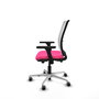 PIQUERAS Y CRESPO Silla de oficina Haches Rosa y Blanco