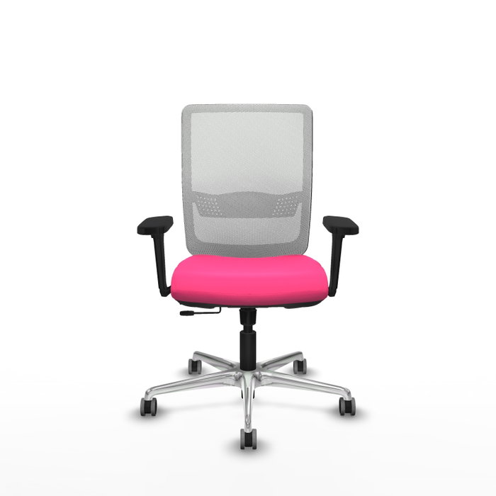 PIQUERAS Y CRESPO Silla de oficina Haches Rosa y Blanco